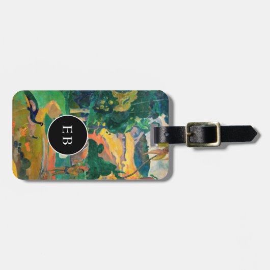 Paul Gauguin - Landschap met pauwen / Matamoe Bagagelabel (Voorkant horizontaal)