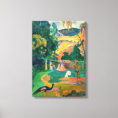 Paul Gauguin - Landschap met pauwen / Matamoe Canvas Afdruk (Voorkant)