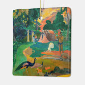 Paul Gauguin - Landschap met pauwen / Matamoe Keramisch Ornament (Links)