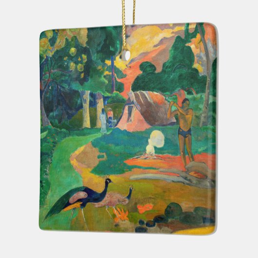 Paul Gauguin - Landschap met pauwen / Matamoe Keramisch Ornament (Links)