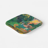 Paul Gauguin - Landschap met pauwen / Matamoe Papieren Bordje (Gebogen)