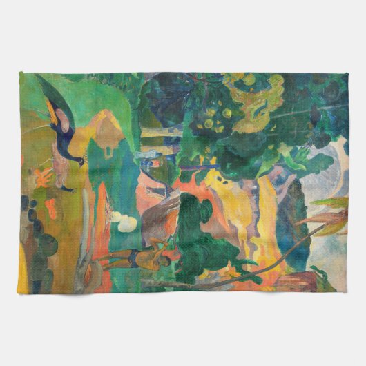 Paul Gauguin - Landschap met pauwen / Matamoe Theedoek (Horizontaal)