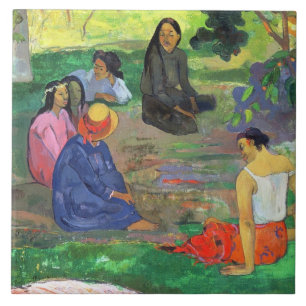 Paul Gauguin   Les Parau Parau (Gossipers) Tegeltje