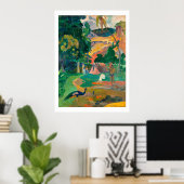 Paul Gauguin Matamoe, Landschap met Peacocks Post Poster (Thuiskantoor)