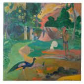 Paul Gauguin Matamoe Landschap met Peacocks Tegeltje (Voorkant)