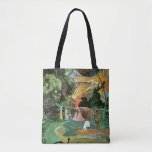 Paul Gauguin Matamoe of landschap met voetganger Draagtas