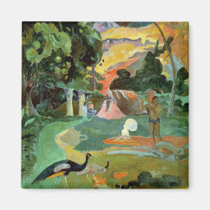 Paul Gauguin Matamoe of landschap met voetganger Magneet