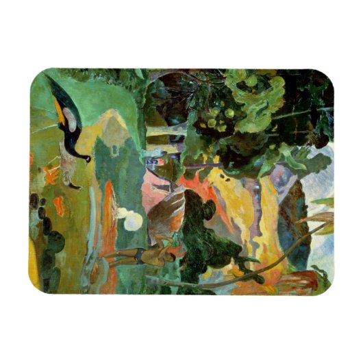 Paul Gauguin | Matamoe of landschap met voetganger Magneet (Horizontaal)