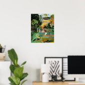 Paul Gauguin | Matamoe of landschap met voetganger Poster (Thuiskantoor)