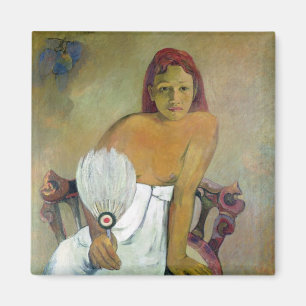 Paul Gauguin Meisje met ventilator, 1908 Magneet