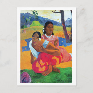 Paul Gauguin Nafea Fpoipo (Wanneer bent u Getti) Briefkaart