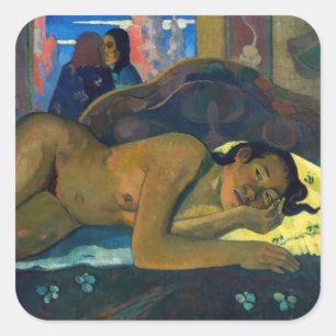Paul Gauguin - Nevermore / O Taiti Vierkante Sticker