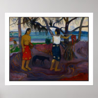 Paul Gauguin | Onder de Pandanus, 1891 (olie op ca