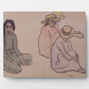 Paul Gauguin   Onderzoek naar Tahitianen (w/c, ink Fotoplaat