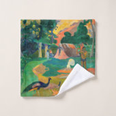 Paul Gauguin - Paysage avec Peacocks / Matamoe (Gant de toilette)