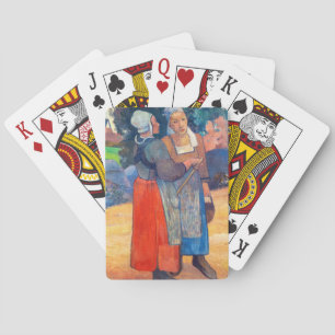 Paul Gauguin - Paysannes Breton Pokerkaarten