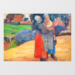 Paul Gauguin - Paysannes Breton Raamsticker
