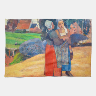 Paul Gauguin - Paysannes Breton Theedoek