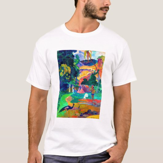 Paul Gauguin Polynesiaans Landschap T-shirt (Voorkant)