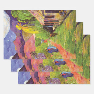 Paul Gauguin Road in Tahiti Fine Art Inpakpapier Vel