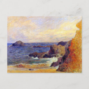 Paul Gauguin - Rotsachtige kust Fijne Kunst Schild Briefkaart