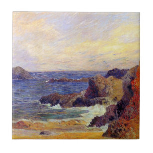 Paul Gauguin - Rotsachtige kust Fijne Kunst Schild Tegeltje