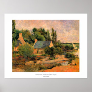 Paul Gauguin schilderij Washerwomen at Pont-Aven a Poster