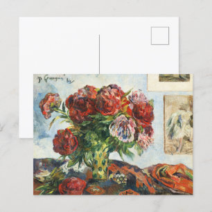 Paul Gauguin Stilleven met Pioenenklassieker Briefkaart