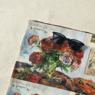 Paul Gauguin Stilleven met Pioenenklassieker Strandlaken