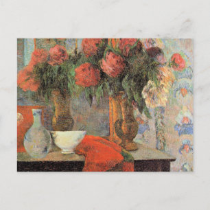 Paul Gauguin, Stilleven met witte kom, Feestdagenkaart