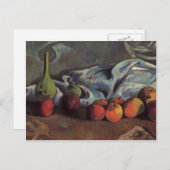Paul Gauguin-stilstaand leven met appels en groene Briefkaart (Voorkant / Achterkant)