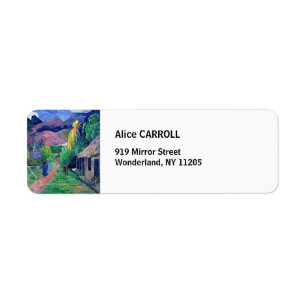 Paul Gauguin - Straat in Tahiti Etiket