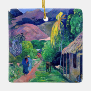 Paul Gauguin - Straat in Tahiti Keramisch Ornament