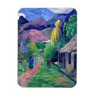 Paul Gauguin - Straat in Tahiti Magneet