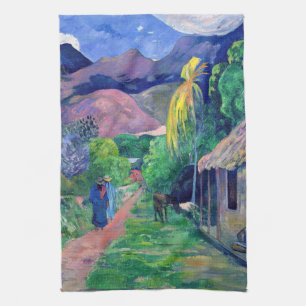 Paul Gauguin - Straat in Tahiti Theedoek