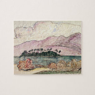 Paul Gauguin   Tahitiaans landschap (w/c op papier Legpuzzel