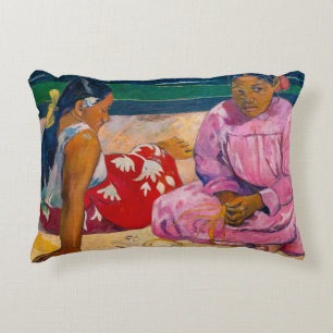 Paul Gauguin - Tahitiaanse vrouwen op het strand Accent Kussen