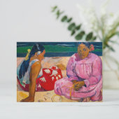 Paul Gauguin - Tahitiaanse vrouwen op het strand Bedankkaart (Staand voorkant)