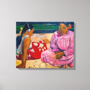 Paul Gauguin - Tahitiaanse vrouwen op het strand Canvas Afdruk
