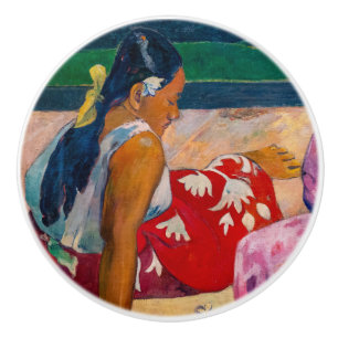 Paul Gauguin - Tahitiaanse vrouwen op het strand Keramische Knop