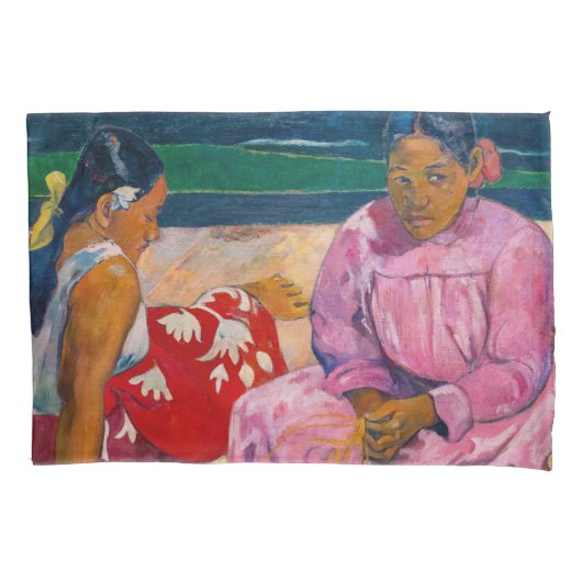 Paul Gauguin - Tahitiaanse vrouwen op het strand Kussensloop (Voorkant)
