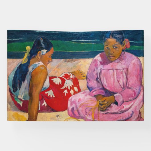 Paul Gauguin - Tahitiaanse vrouwen op het strand Spandoek (Horizontaal)