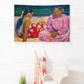 Paul Gauguin - Tahitiaanse vrouwen op het strand Spandoek (Insitu)