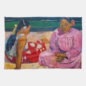 Paul Gauguin - Tahitiaanse vrouwen op het strand Theedoek (Horizontaal)