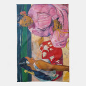 Paul Gauguin - Tahitiaanse vrouwen op het strand Theedoek (Verticaal)