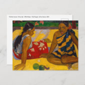 Paul Gauguin - Tahitiaanse vrouwen / Parau API Briefkaart (Voorkant / Achterkant)