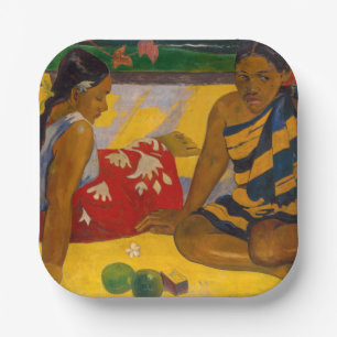 Paul Gauguin - Tahitiaanse vrouwen / Parau API Papieren Bordje