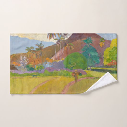 Paul Gauguin - Tahitian Landscape Bad Handdoek (Handdoek)