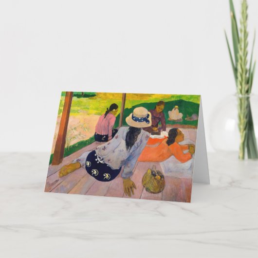 Paul Gauguin - The Siesta Kaart (Voorkant)