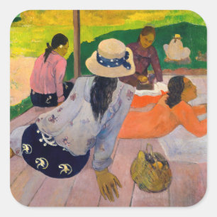 Paul Gauguin - The Siesta Vierkante Sticker